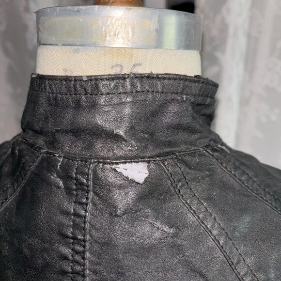 Motor Style Faux Leather Jacket - Picture 5 of 6